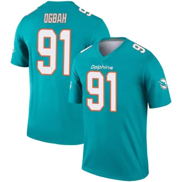 Youth Nike Miami Dolphins Emmanuel Ogbah Aqua Jersey - Legend