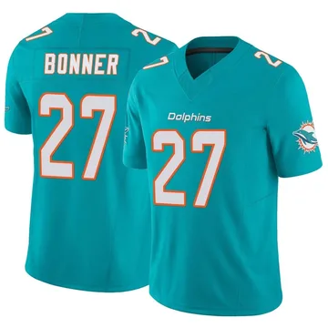 Youth Nike Miami Dolphins Ethan Bonner Aqua Vapor F.U.S.E. Jersey - Limited