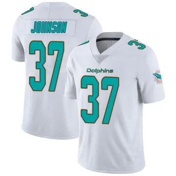 Youth Nike Miami Dolphins Isaiah Johnson White limited Vapor Untouchable Jersey