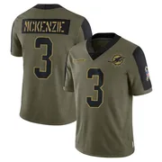 Youth Nike Miami Dolphins Isaiah McKenzie Olive 2021 Salute To Service Jersey - Limited