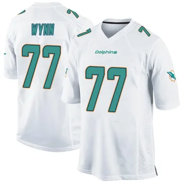 Youth Nike Miami Dolphins Isaiah Wynn White Jersey - Game