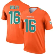 Youth Nike Miami Dolphins Jake Bailey Orange Inverted Jersey - Legend