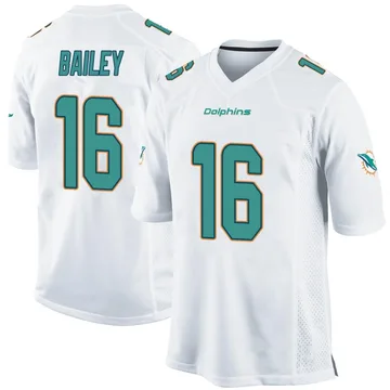 Youth Nike Miami Dolphins Jake Bailey White Jersey - Game