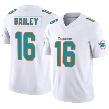 Youth Nike Miami Dolphins Jake Bailey White Vapor F.U.S.E. Jersey - Limited