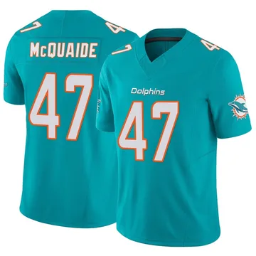 Youth Nike Miami Dolphins Jake McQuaide Aqua Vapor F.U.S.E. Jersey - Limited