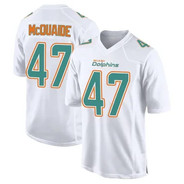 Youth Nike Miami Dolphins Jake McQuaide White Fashion Jersey - Game