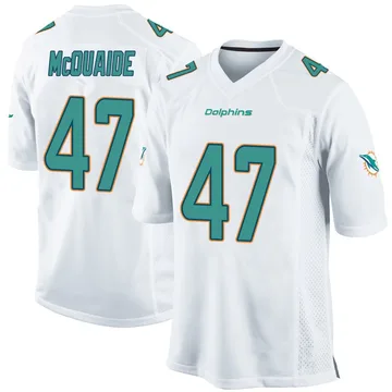 Youth Nike Miami Dolphins Jake McQuaide White Jersey - Game