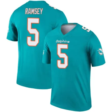 Youth Nike Miami Dolphins Jalen Ramsey Aqua Jersey - Legend