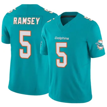 Youth Nike Miami Dolphins Jalen Ramsey Aqua Vapor F.U.S.E. Jersey - Limited