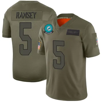 Nike Jalen Ramsey Aqua Miami Dolphins Player Name & Number T-Shirt