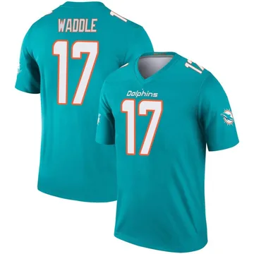 Youth Nike Miami Dolphins Jaylen Waddle Aqua Jersey - Legend