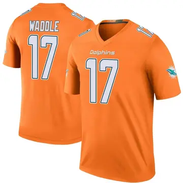 Men's Nike Jaylen Waddle Black Miami Dolphins RFLCTV Limited Jersey