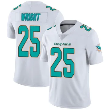 Youth Nike Miami Dolphins Jaylen Wright White limited Vapor Untouchable Jersey