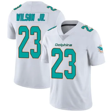 Men's Nike Jeff Wilson Jr. Aqua Miami Dolphins Game Player Jersey