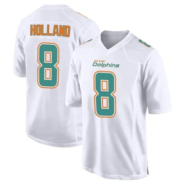 Youth Nike Miami Dolphins Jevon Holland White Fashion Jersey - Game