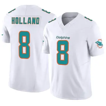 Men's Nike Jevon Holland Aqua Miami Dolphins Game Player Jersey Size: 3XL