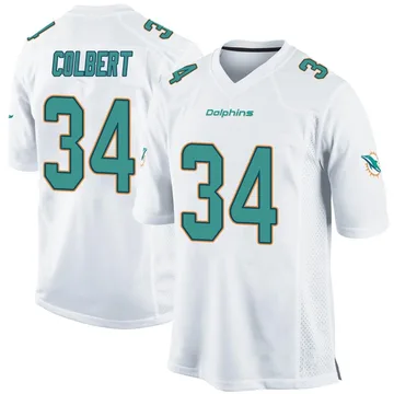 Youth Nike Miami Dolphins Jordan Colbert White Jersey - Game