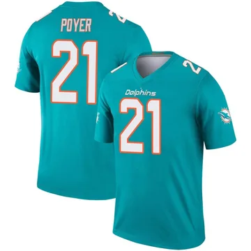 Youth Nike Miami Dolphins Jordan Poyer Aqua Jersey - Legend