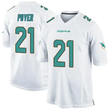 Youth Nike Miami Dolphins Jordan Poyer White Jersey - Game