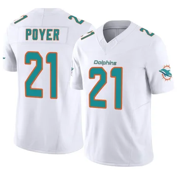 Youth Nike Miami Dolphins Jordan Poyer White Vapor F.U.S.E. Jersey - Limited