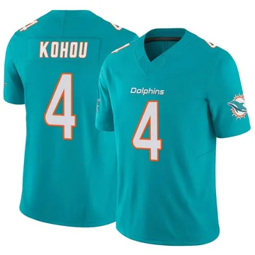 Kader Kohou Miami Dolphins Men's Black by Midnight Mascot T-Shirt 