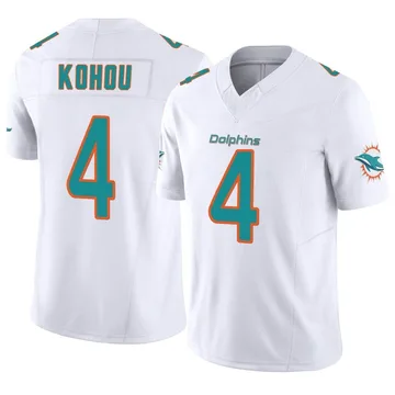 Youth Kader Kohou Miami Dolphins No.28 Limited Reflective Jersey