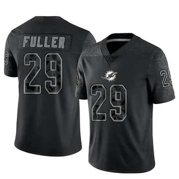 Youth Nike Miami Dolphins Kendall Fuller Black Reflective Jersey - Limited