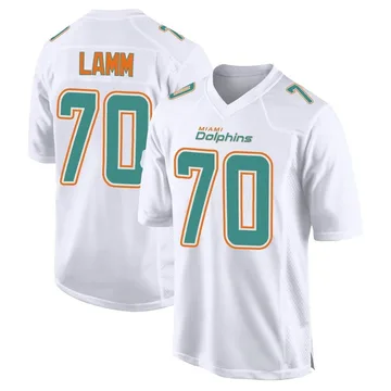 Youth Nike Miami Dolphins Kendall Lamm White Fashion Jersey - Game