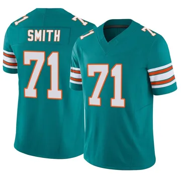 Youth Nike Miami Dolphins Kion Smith Aqua Alternate Vapor F.U.S.E. Jersey - Limited