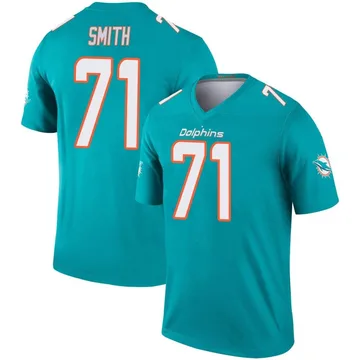 Youth Nike Miami Dolphins Kion Smith Aqua Jersey - Legend