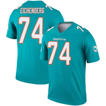 Youth Nike Miami Dolphins Liam Eichenberg Aqua Jersey - Legend