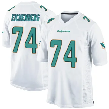 Youth Nike Miami Dolphins Liam Eichenberg White Jersey - Game