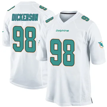 Youth Nike Miami Dolphins Matt Dickerson White Jersey - Game