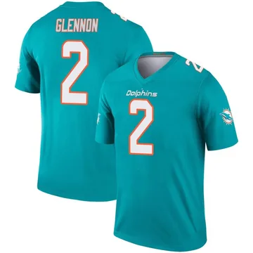 Youth Nike Miami Dolphins Mike Glennon Aqua Jersey - Legend