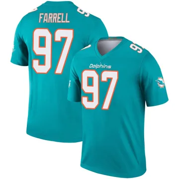 Youth Nike Miami Dolphins Neil Farrell Aqua Jersey - Legend