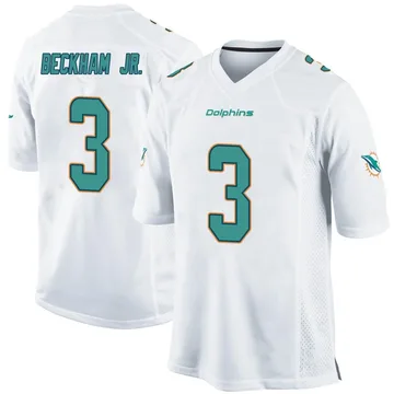 Youth Nike Miami Dolphins Odell Beckham Jr. White Jersey - Game