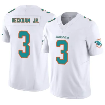 Youth Nike Miami Dolphins Odell Beckham Jr. White Vapor F.U.S.E. Jersey - Limited