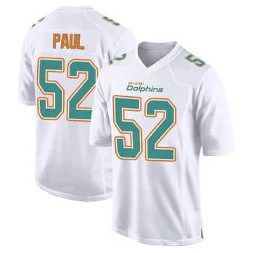 Youth Nike Miami Dolphins Patrick Paul White Fashion Jersey - Game