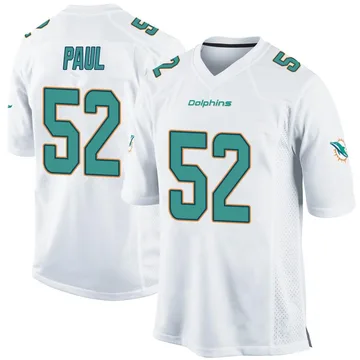 Youth Nike Miami Dolphins Patrick Paul White Jersey - Game