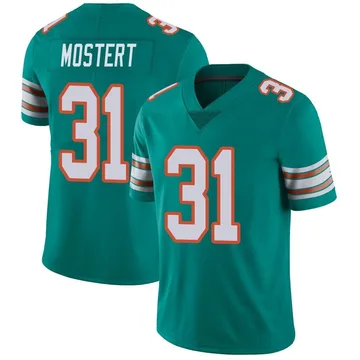 Youth Nike Miami Dolphins Raheem Mostert Aqua Alternate Vapor Untouchable Jersey - Limited