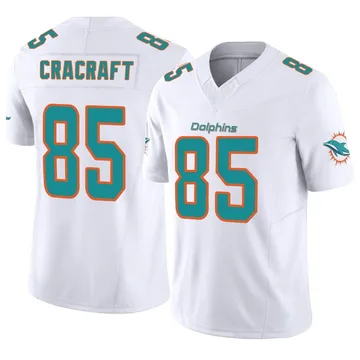 Youth Nike Miami Dolphins River Cracraft White Vapor F.U.S.E. Jersey - Limited