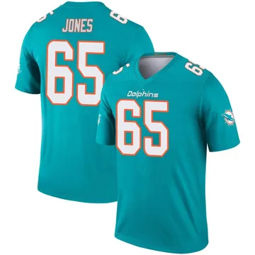 Youth Nike Miami Dolphins Robert Jones Aqua Jersey - Legend