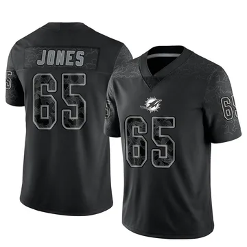 Youth Nike Miami Dolphins Robert Jones Black Reflective Jersey - Limited