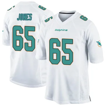 Youth Nike Miami Dolphins Robert Jones White Jersey - Game