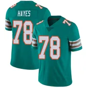 Youth Nike Miami Dolphins Ryan Hayes Aqua Alternate Vapor Untouchable Jersey - Limited