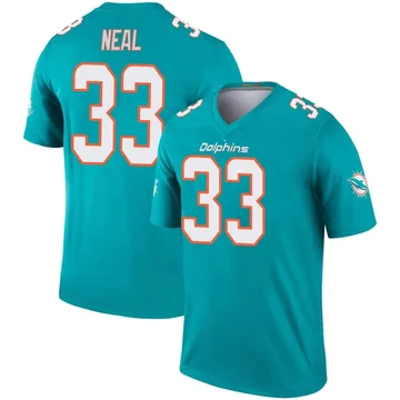 Youth Nike Miami Dolphins Siran Neal Aqua Jersey - Legend