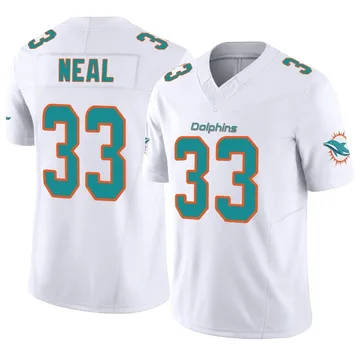 Youth Nike Miami Dolphins Siran Neal White Vapor F.U.S.E. Jersey - Limited