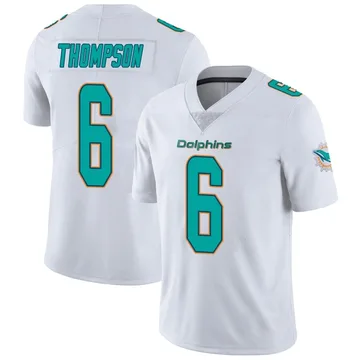 Skylar Thompson Miami Dolphins Men's Name & Number Logo T-Shirt - Ash