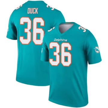 Youth Nike Miami Dolphins Storm Duck Aqua Jersey - Legend