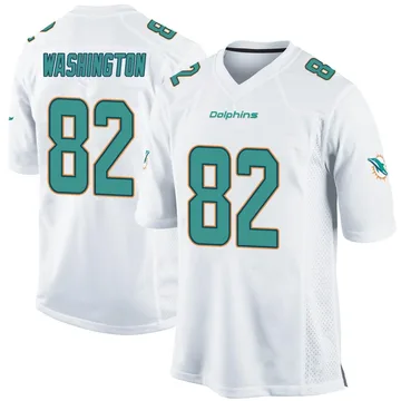 Youth Nike Miami Dolphins Tahj Washington White Jersey - Game